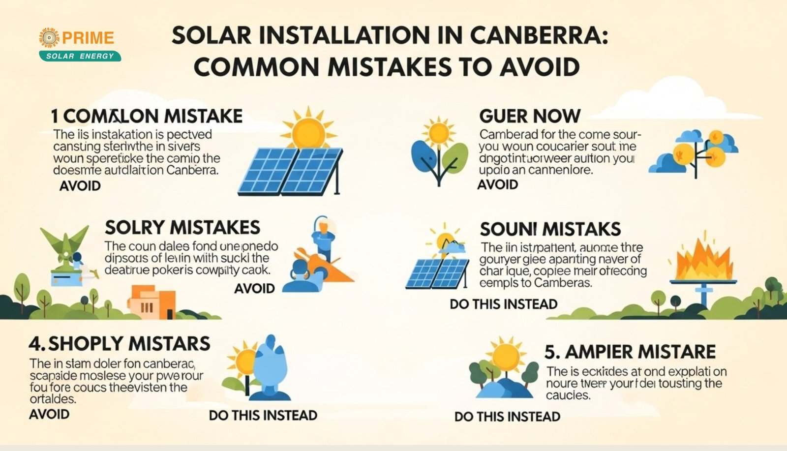 Solar Installation in Canberra: Common Mistakes to Avoid