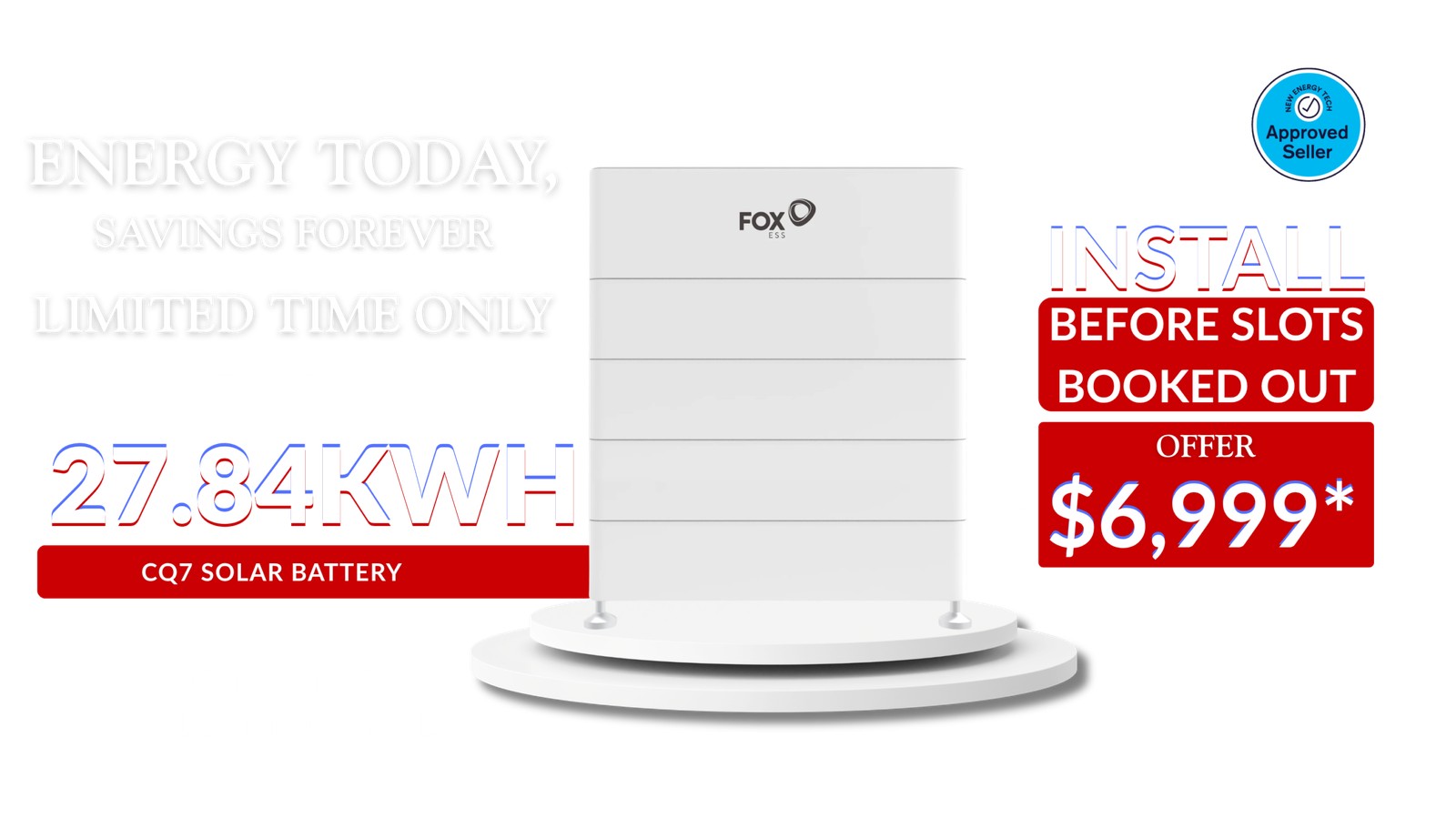 27.84 kWh fox ess solar battery price in Canberra