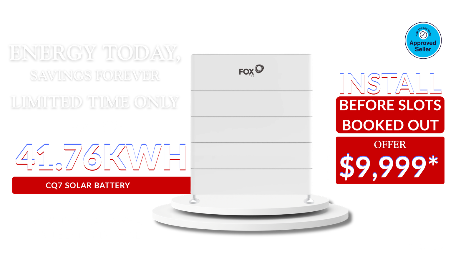 41.76 kWh fox ess solar battery price in Canberra
