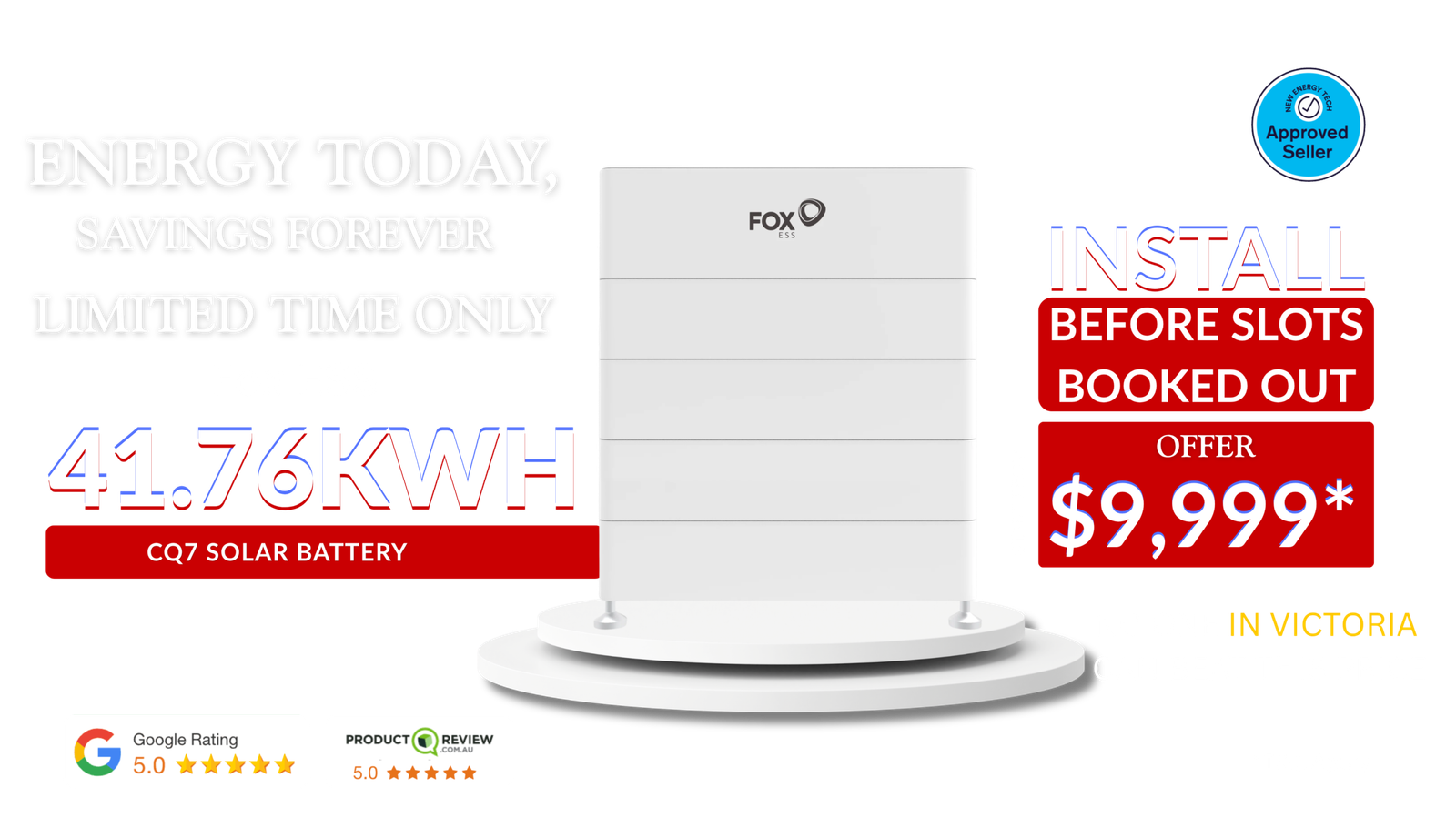 41.76 kWh fox ess battery price in Canberra